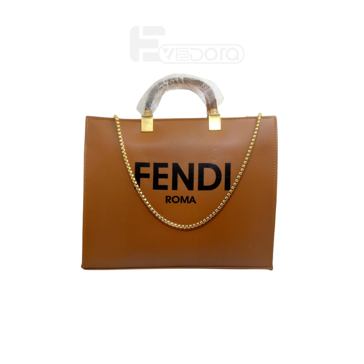 Elevate Your Style with Our Fendi-Inspired Tote Bag with Acrylic Handle & Belt 👜✨